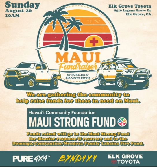 Uniting for a Cause: Maui Fundraiser Hosted by PUre4x4 and Toyota of Elk Grove