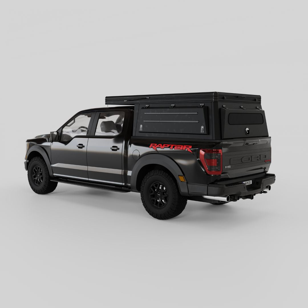 2009 - 2025 Ford F150 and Ford Raptor Tactical Truck Camper 5.5' Bed