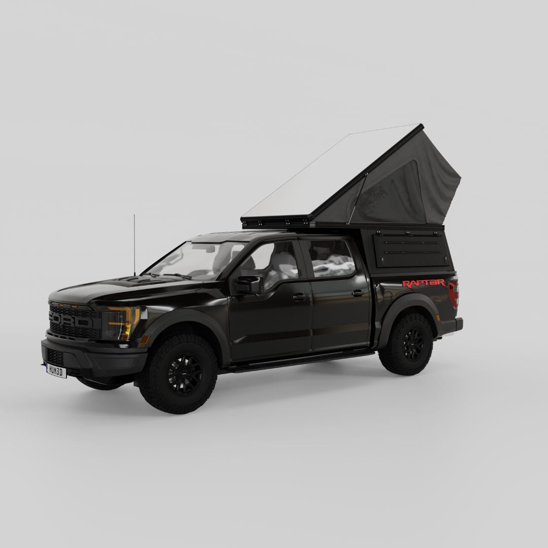 2009 - 2025 Ford F150 and Ford Raptor Tactical Truck Camper 5.5' Bed